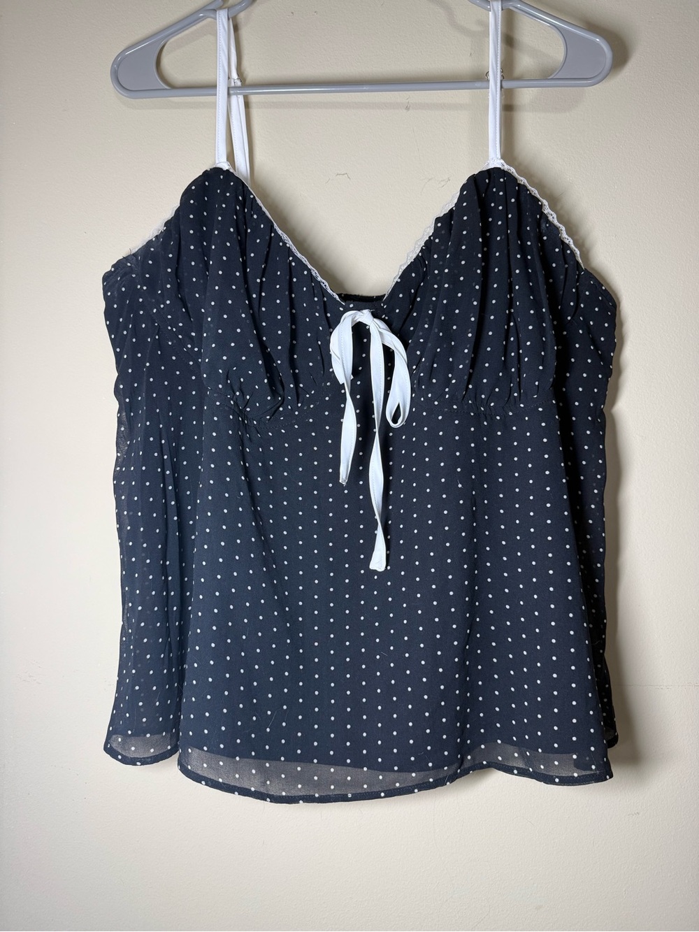 wild fable Polka Dot Tie-Front Camisole